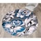World Rug Gallery Modern Floral Area Rug 6'6'' Round Blue Area Rug 9098BLUE6RND - alternate 1